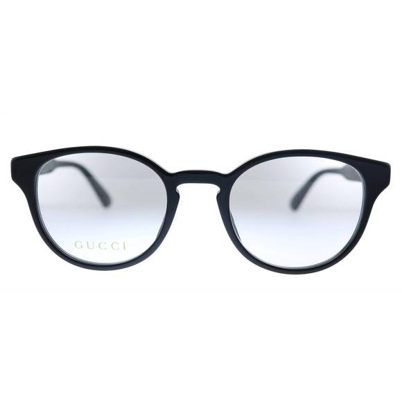 NEW GUCCI round acetate eyeglasses in black - Picture 2 of 3